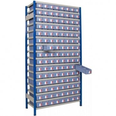 Shelf Trays on Expo 4 Shelving KIT F - Full Height Unit