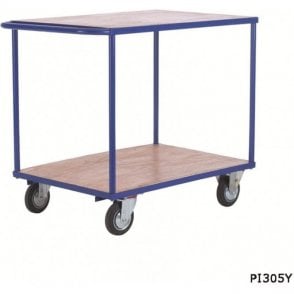 Shelf Truck - 2 Shelf Push Handle W1100 x D700 x H940mm 500kg UDL
