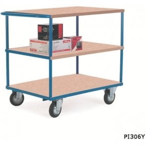 Shelf Truck - 3 Shelf Push Handle W1100 x D700 x H965mm 500kg UDL