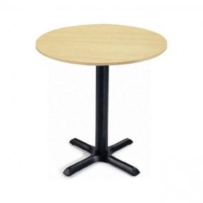Shelford Bistro Round Table with Ash Veneer top Diameter700 x H700mm