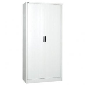 Side Opening Tambour - Supplied Empty - 1981H x 1000W x 486D - White
