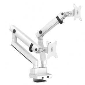 SIGMA double spring monitor arm - White/Black