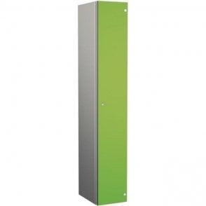 Single Compartment Aluminium Body Locker with SGL Door H1800 x W300 x D400mm