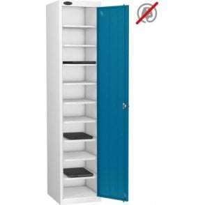 Single Door 10 Compartment Laptop Storage Only Locker H1780 x W380 x D460mm