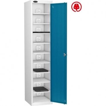 Single Door 10 Compartment Laptop Store & Charge Locker
