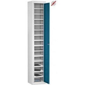 Single Door 15 Compartment Tablet Storage Only Locker H1780 x W305 x D305mm