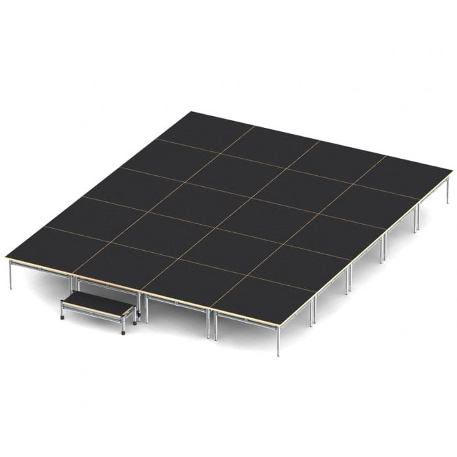 Single Level Modular Stage Package 3.75m x 3m x 358mm high