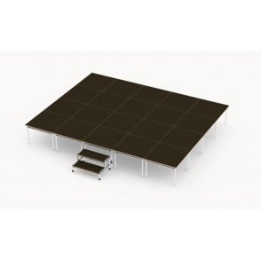 Modular Stage Package – Single Level - Width 3750mm - Depth 3000mm – Height 500mm – 11.25 metres square – 20 modules