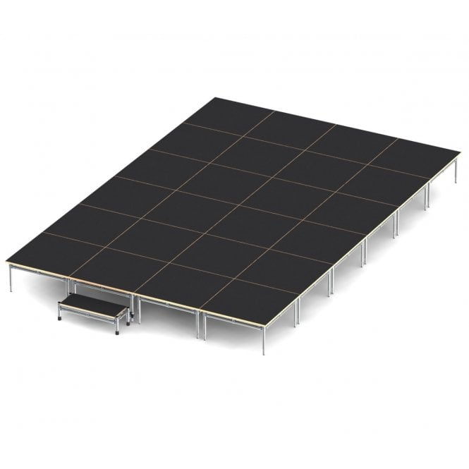 Single Level Modular Stage Package 4.5m x 3m x 358mm high