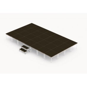 Modular Stage Package – Single Level - Width 5250mm - Depth 3000mm – Height 500mm – 15.75 metres square – 28 modules
