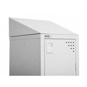 Single Sloping Top for Locker - Grey