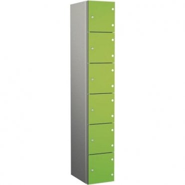 Six Compartment Aluminium Body Locker with SGL Doors