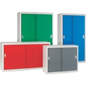 Sliding Door Cabinet - 3 Shelves H1830 x W915 x D460mm