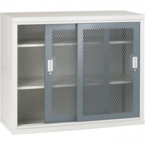 Sliding Mesh Door Cabinet - 2 Shelves H1020 x W1220 x D460mm