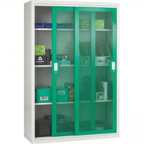 Sliding Mesh Door Cabinet - 3 Shelves H1830 x W1220 x D460mm