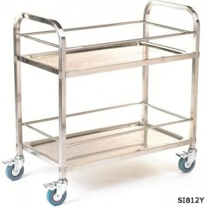 3 Shelf Stainless Steel Trolley L850x W445 x H895mm 100kg UDL