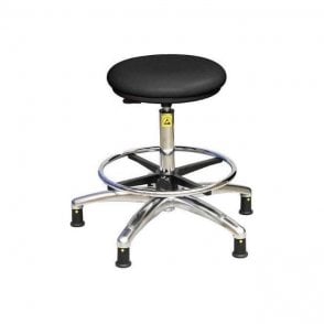 Static Dissipative Clean Room High Stool with Castors Height adjustment 520-720mm