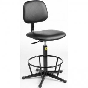Static Dissipative High Chair with feet Height adjustment 550-800mm