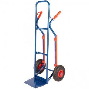 Steel Sack Truck with Plastic Guarded Skids 150kg load capacity