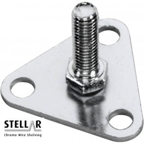 Stellar Chrome Wire Shelving Foot Plates PACK OF 4