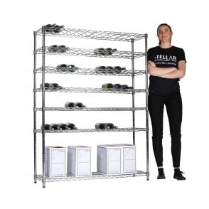 Stellar Full Height Wine Rack with Under Storage 1220mm Wide