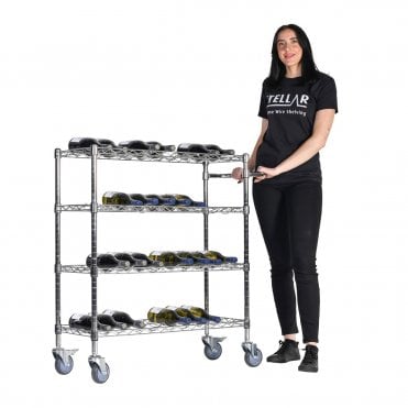 Stellar Wine Rack Trolley 915mm Wide