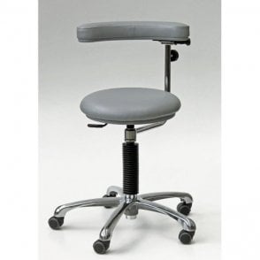 Stool with adjustable arm & Castors Height Adjustment 550-740mm