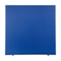 Straight floor screen - Graphite PVC trim - 1600w x 1600h - Includes 2 feet - Walten Blue