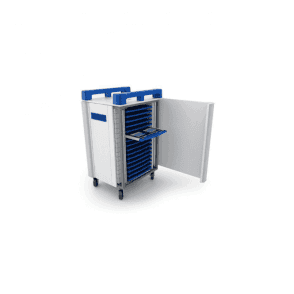 TabCabby 32H 32 port tablet trolley - horizontal storage W703 x D616 x H1115mm Store, Charge & Sync