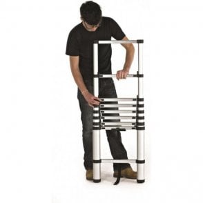 9 Rung Telescopic Ladder Extended height 2610mm / Closed height 800mm