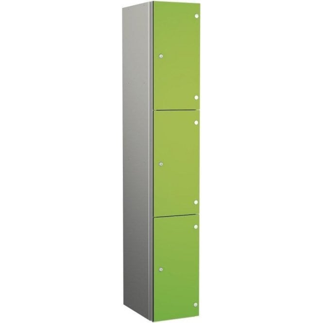 Three Compartment Aluminium Body Locker with SGL Doors