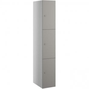 Three Compartment Satin Laminate Door Locker H1780 x W305 x D323mm