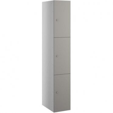 Three Compartment Satin Laminate Door Locker