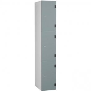 Three Compartment Solid Grade Laminate Door Locker H1780 x W305 x D470mm