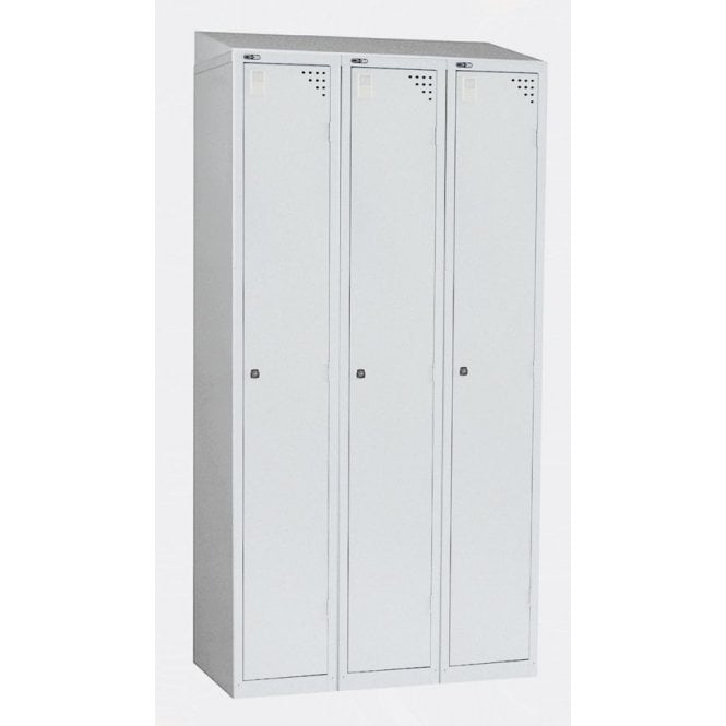Triple Sloping Top for Locker - Grey