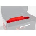 TuffBank Shelf – External W1100xD150xH95 - Internal W1095xD145xH25 – Weight 3kg