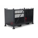 TuffCrate with mesh panels – External W1875xD935xH1110 - Internal W1800xD765xH850 – Weight 220kg