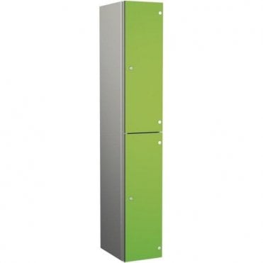 Two Compartment Aluminium Body Locker with SGL Doors