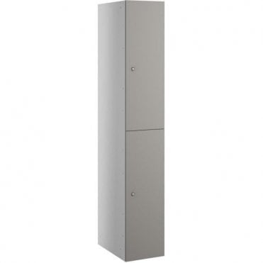 Two Compartment Satin Laminate Door Locker