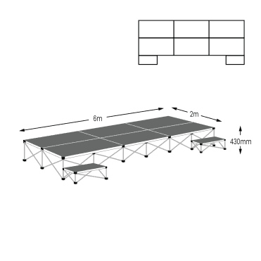 Ultralight 12m² Stage Package