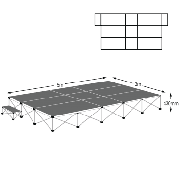 Ultralight 15m² Stage Package