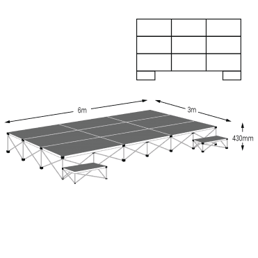 Ultralight 18m² Stage Package