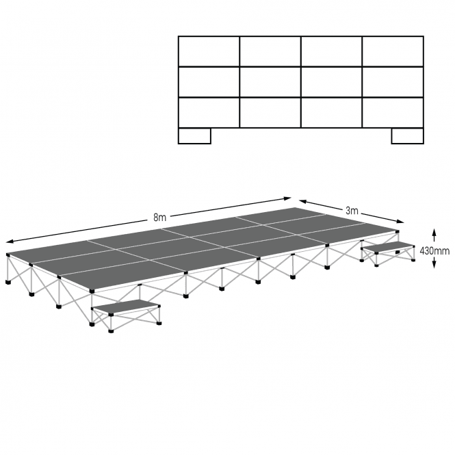 Ultralight 24m² Stage Package