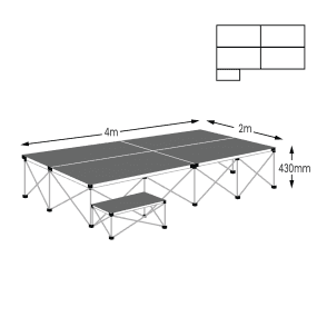 Ultralight Stage Package A Width4000 x Depth2000mm