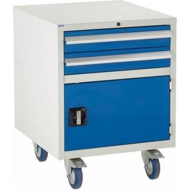 Under Bench Cupboard with 2 Drawers & 1 Shelf - 600mm Wide x 780mm High