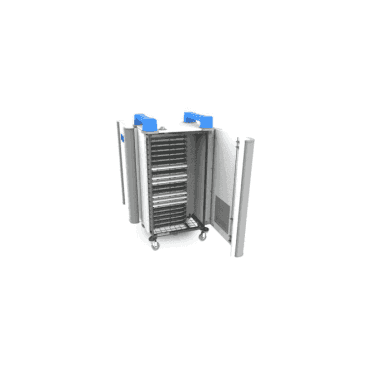 UniCabby 20H - 20 port mixed device trolley - horizontal storage