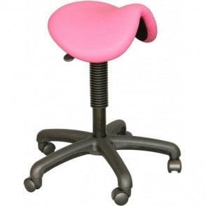 Upholstered Saddle Seat with Feet Height Adjustment 550-740 or 610-860mm