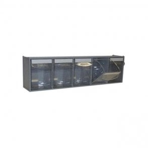 Viewbins (5 compartments) 164mm x 600mm x 113mm