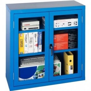 Visible Storage Cabinet - 2 Steel Shelves H915 x W915 x D460mm