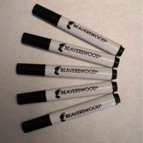 Wet Wipe Marker Pens Black PACK 10